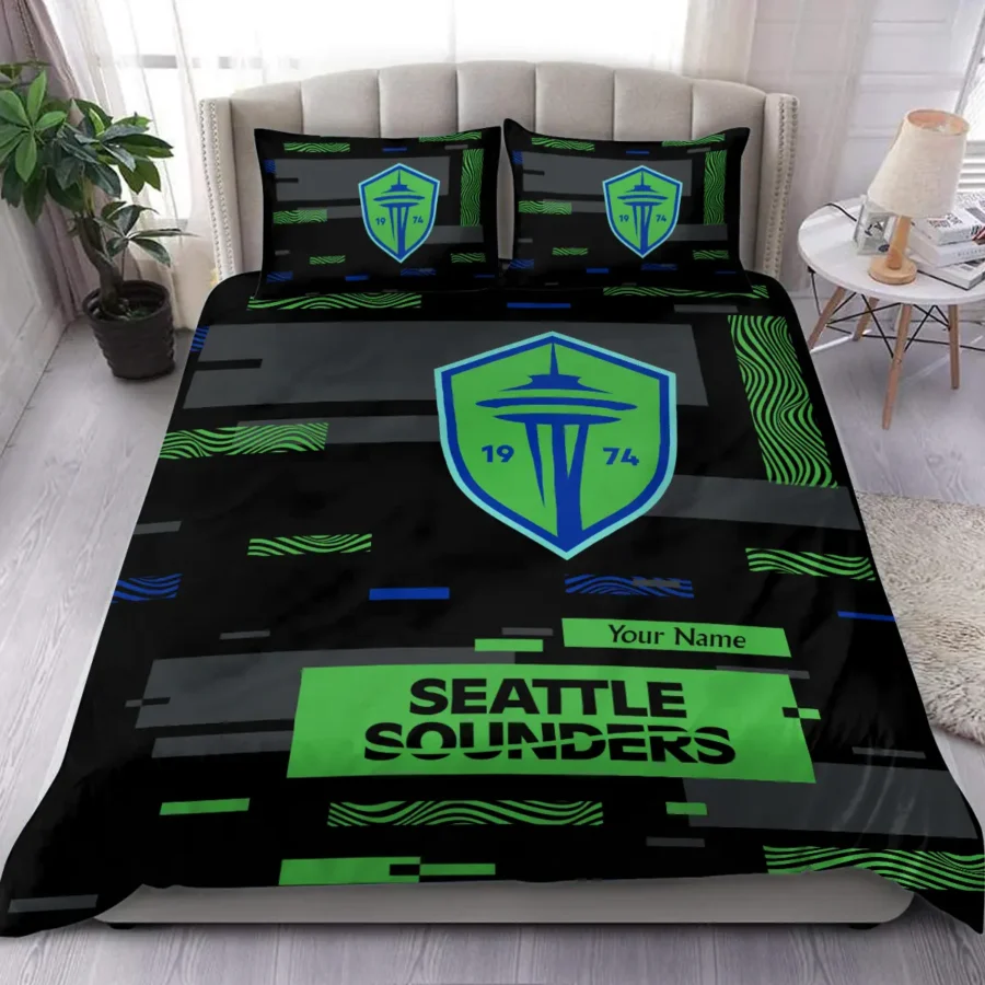 Custom Name MLS Seattle Sounders Exclusive All Over Prints BLMLS151024A1SEASJT - Bedding Set