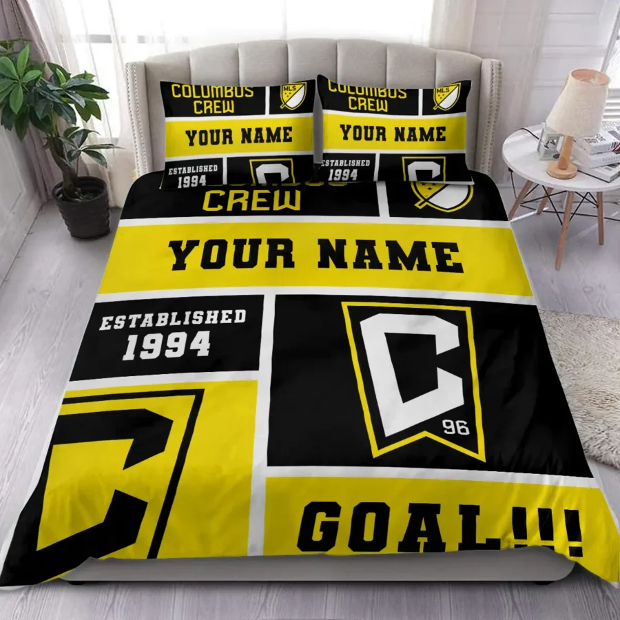 Custom Name MLS Columbus Crew Exclusive All Over Prints BLMLS151024A2CLBSJT - Bedding Set