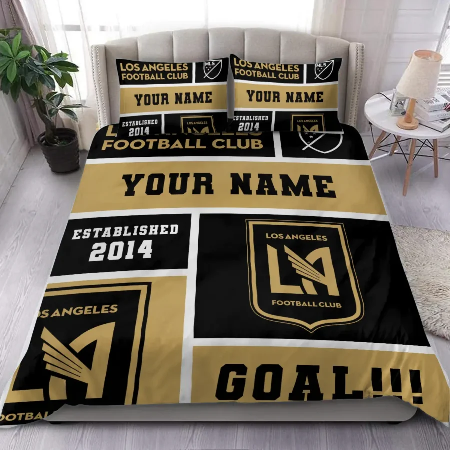 Custom Name MLS Los Angeles FC Exclusive All Over Prints BLMLS151024A2LAFSJT - Bedding Set