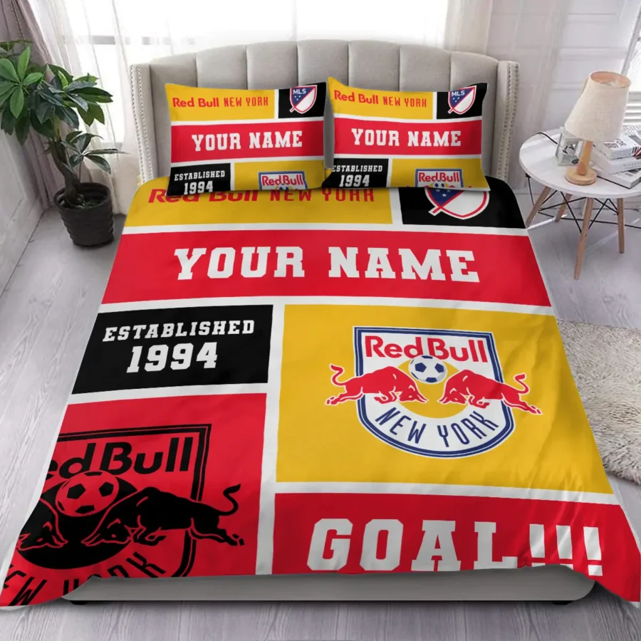 Custom Name MLS New York Red Bulls Exclusive All Over Prints BLMLS151024A2NYSJT - Bedding Set