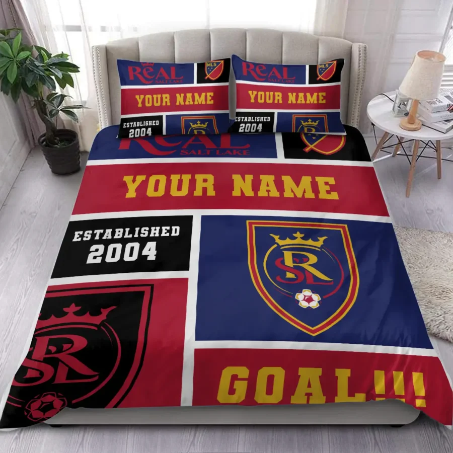 Custom Name MLS Real Salt Lake Exclusive All Over Prints BLMLS151024A2RSLSJT - Bedding Set