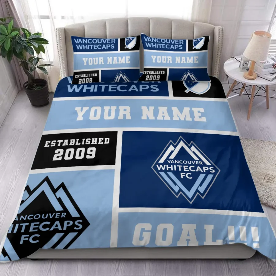 Custom Name MLS Vancouver Whitecaps Exclusive All Over Prints BLMLS151024A2VANSJT - Bedding Set