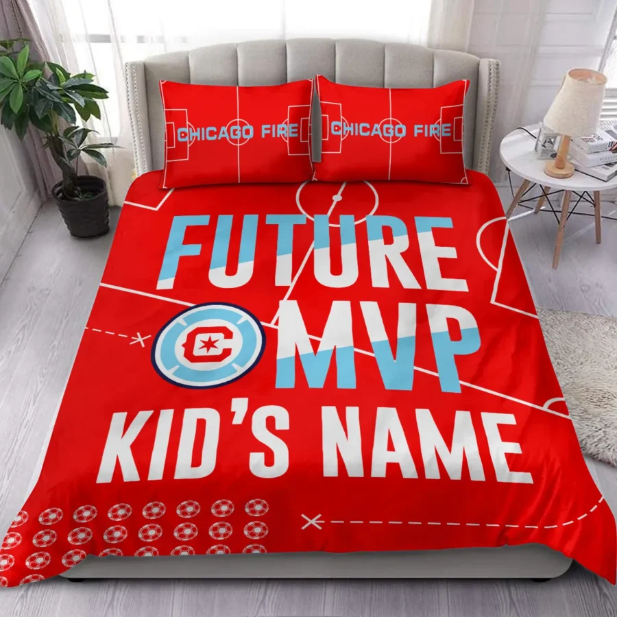 Future MVP Custom Kid Name MLS Chicago Fire Exclusive All Over Prints BLMLS161024A1CHISJT - Bedding Set