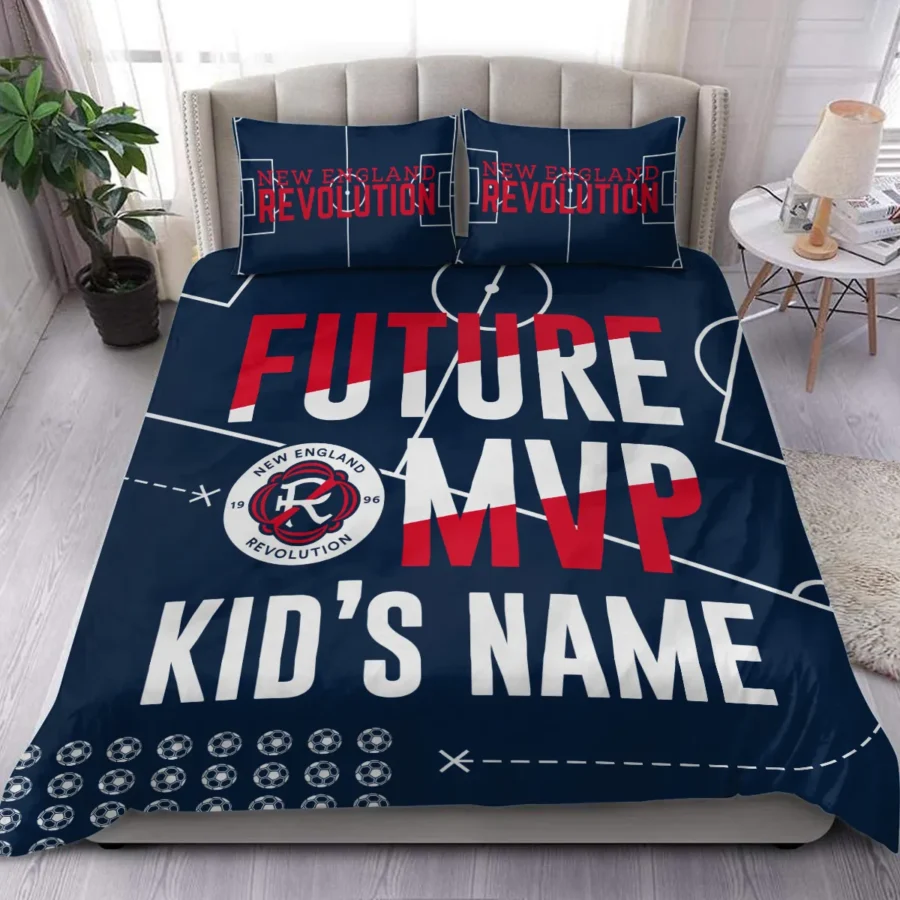 Future MVP Custom Kid Name MLS New England Exclusive All Over Prints BLMLS161024A1NESJT - Bedding Set