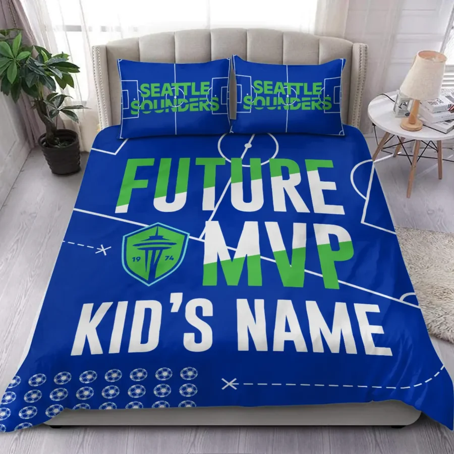 Future MVP Custom Kid Name MLS Seattle Sounders Exclusive All Over Prints BLMLS161024A1SEASJT - Bedding Set