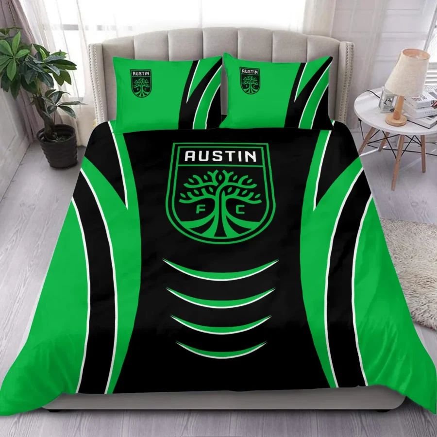 MLS Austin FC Exclusive All Over Prints BLMLS81024A1ATXSJT - Bedding Set