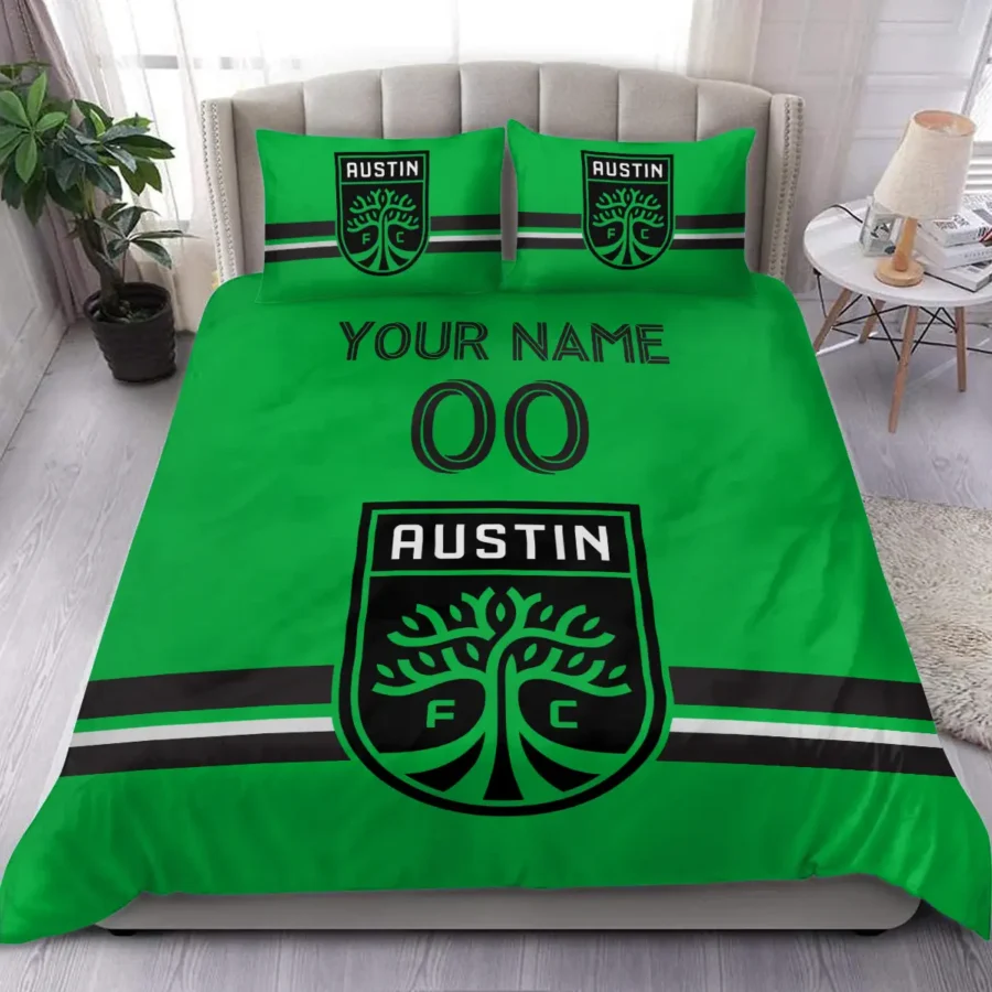 MLS Austin FC Exclusive All Over Prints BLMLS81024A2ATXSJT - Bedding Set