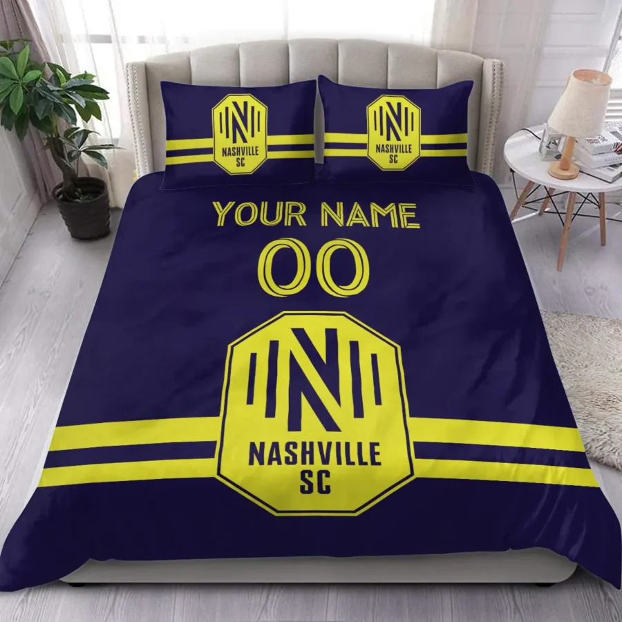 MLS Nashville SC Exclusive All Over Prints BLMLS81024A2NSHSJT - Bedding Set