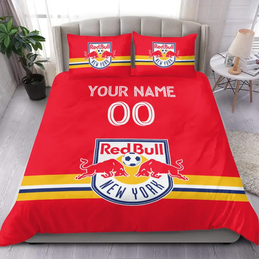 MLS New York Red Bulls Exclusive All Over Prints BLMLS81024A2NYSJT - Bedding Set