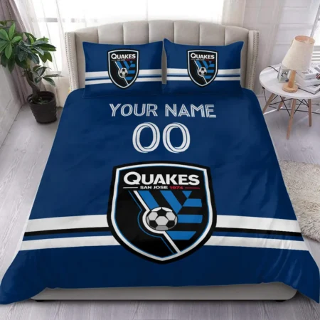 MLS San Jose Earthquakes Exclusive All Over Prints BLMLS81024A2SJSJT - Bedding Set