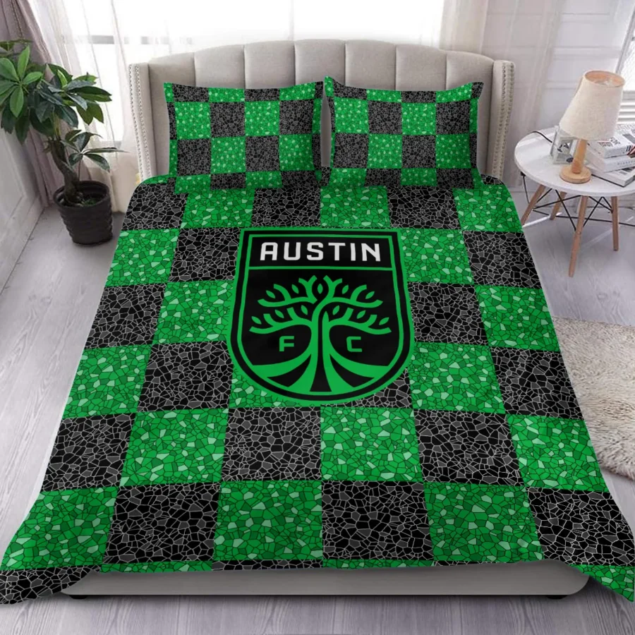 Caro Pattern MLS Austin FC Exclusive All Over Prints BLMLS91024A1ATXSJT - Bedding Set