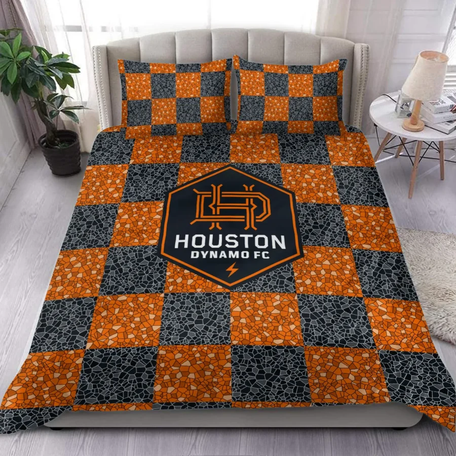 Caro Pattern MLS Houston Dynamo Exclusive All Over Prints BLMLS91024A1HOUSJT - Bedding Set