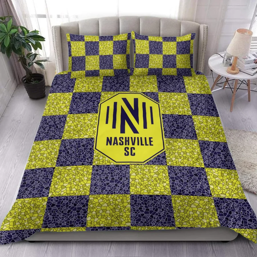 Caro Pattern MLS Nashville SC Exclusive All Over Prints BLMLS91024A1NSHSJT - Bedding Set