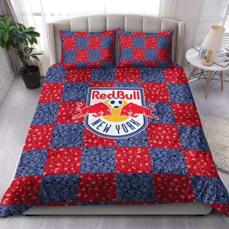 Caro Pattern MLS New York Red Bulls Exclusive All Over Prints BLMLS91024A1NYSJT - Bedding Set