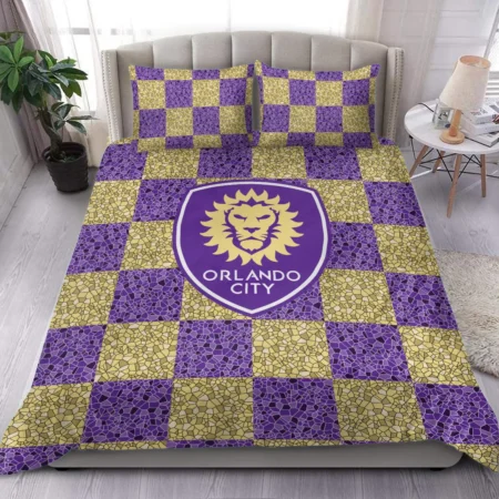 Caro Pattern MLS Orlando City Exclusive All Over Prints BLMLS91024A1ORLSJT - Bedding Set