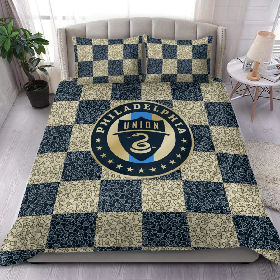 Caro Pattern MLS Philadelphia Union Exclusive All Over Prints BLMLS91024A1PHISJT - Bedding Set