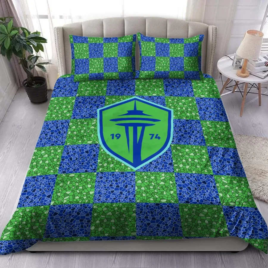 Caro Pattern MLS Seattle Sounders Exclusive All Over Prints BLMLS91024A1SEASJT - Bedding Set