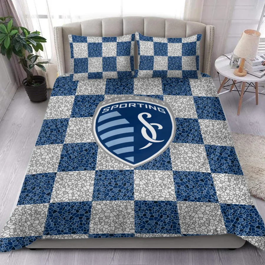 Caro Pattern MLS Sporting Kansas City Exclusive All Over Prints BLMLS91024A1SKCSJT - Bedding Set