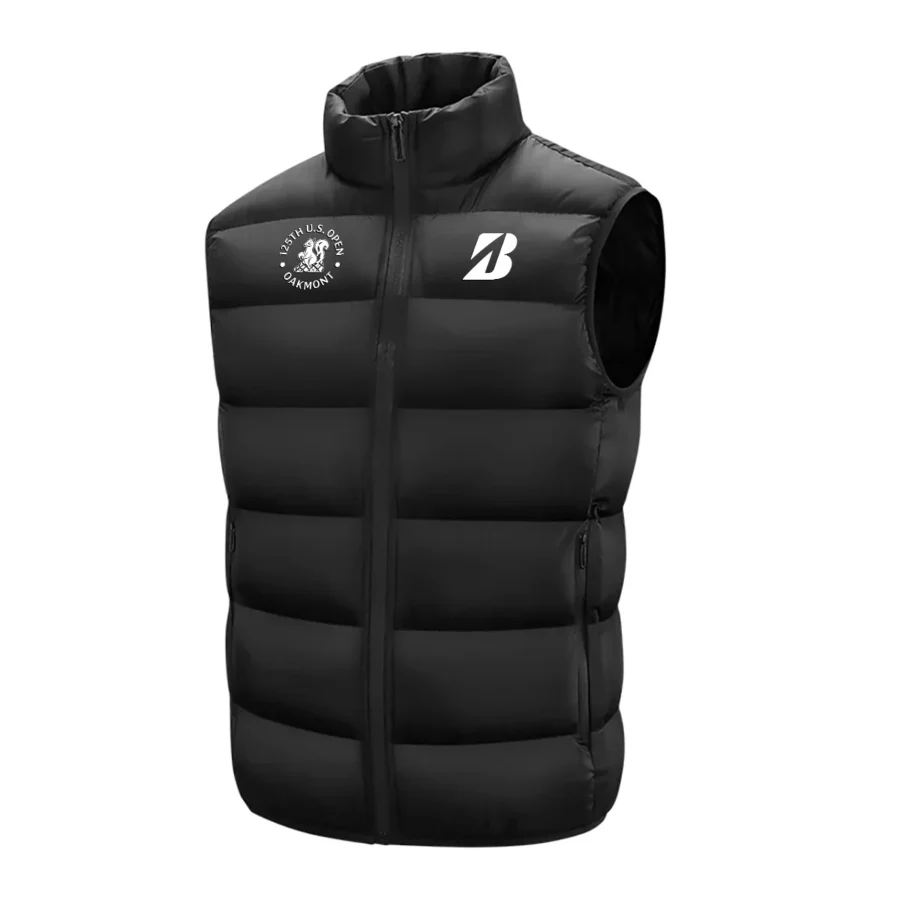 Bridgestone Golf 125th U.S. Open Exclusive Logo Cotton Vest Sleeveless Jacket HO125251024WV01BR - Black