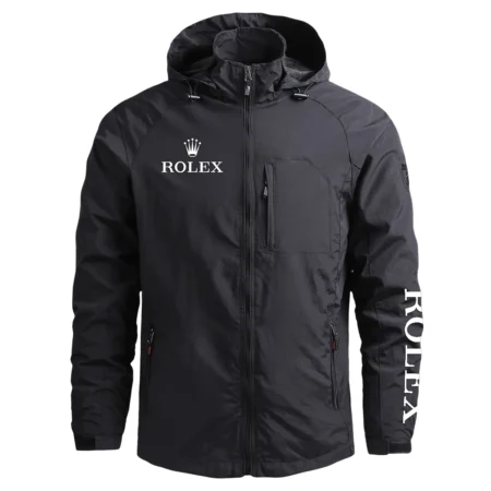 Rolex Brand Exclusive Logo Quick Drying Jacket HOBRA301024A02ROX - Black