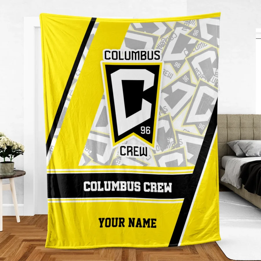 Special Release Columbus Crew MLS Blanket All Over Prints HOMLS081024BLK01CLB