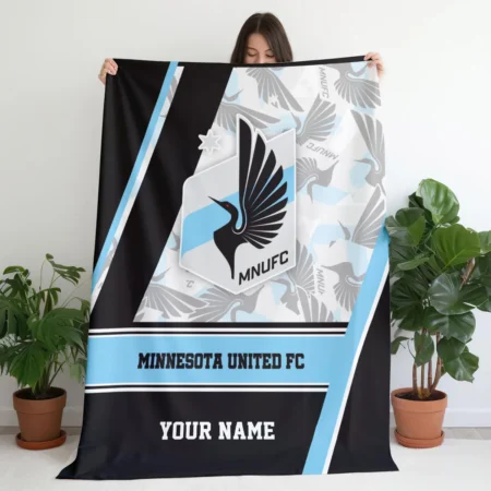 Special Release Minnesota United MLS Blanket All Over Prints HOMLS081024BLK01MIN