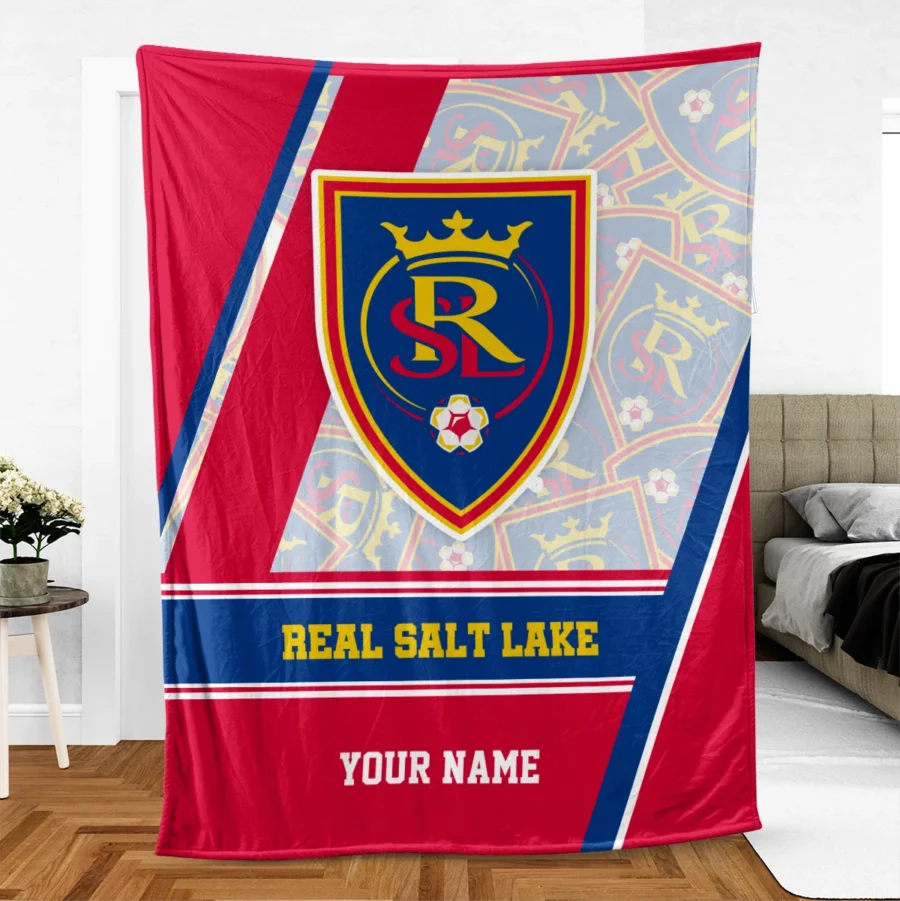 Special Release Real Salt Lake MLS Blanket All Over Prints HOMLS081024BLK01RSL