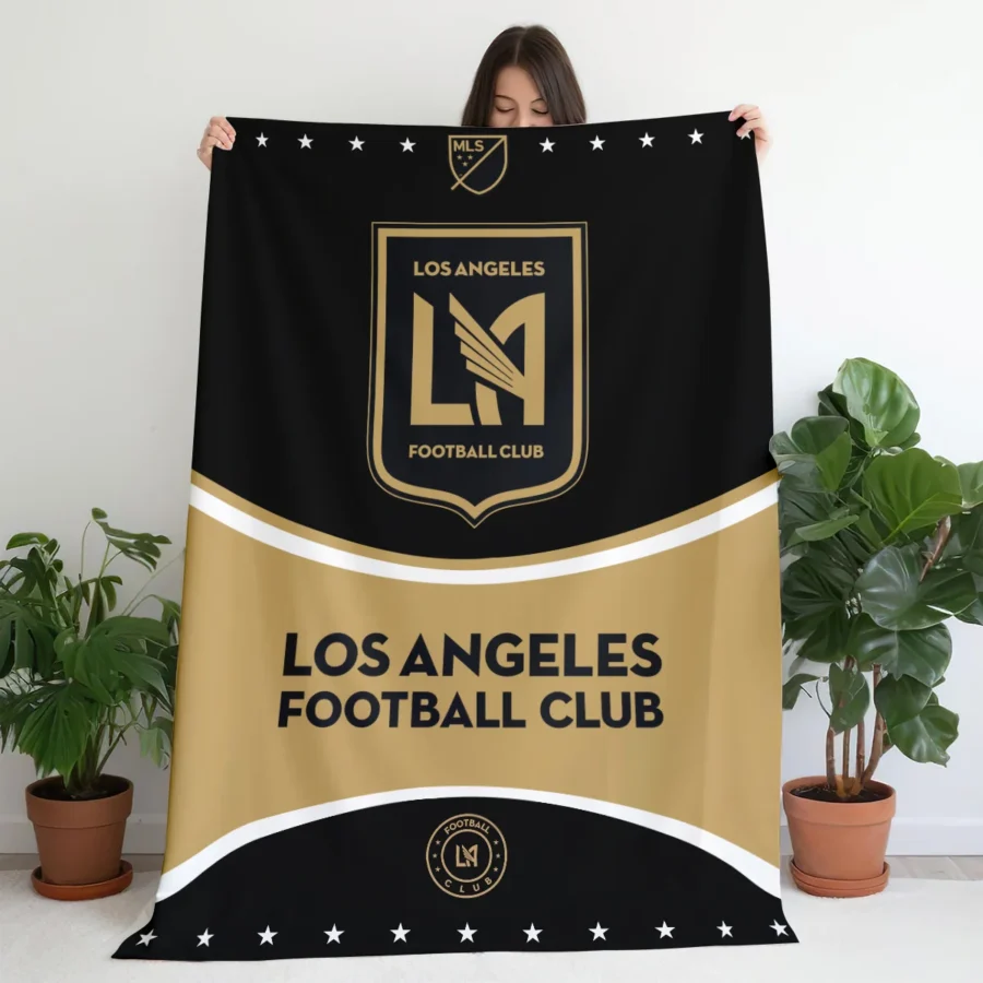 Special Release Los Angeles FC MLS Blanket All Over Prints HOMLS091024BLK01LAF