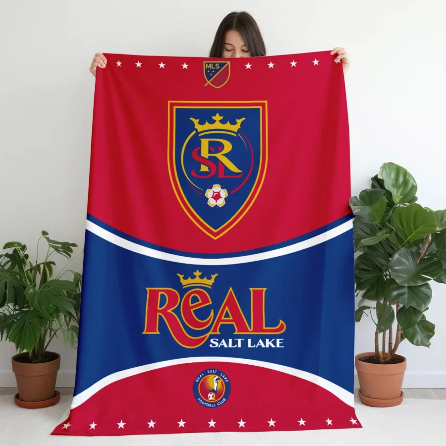 Special Release Real Salt Lake MLS Blanket All Over Prints HOMLS091024BLK01RSL