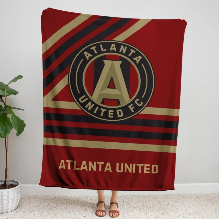 Special Release Atlanta United MLS Blanket All Over Prints HOMLS101024BLK01ATL