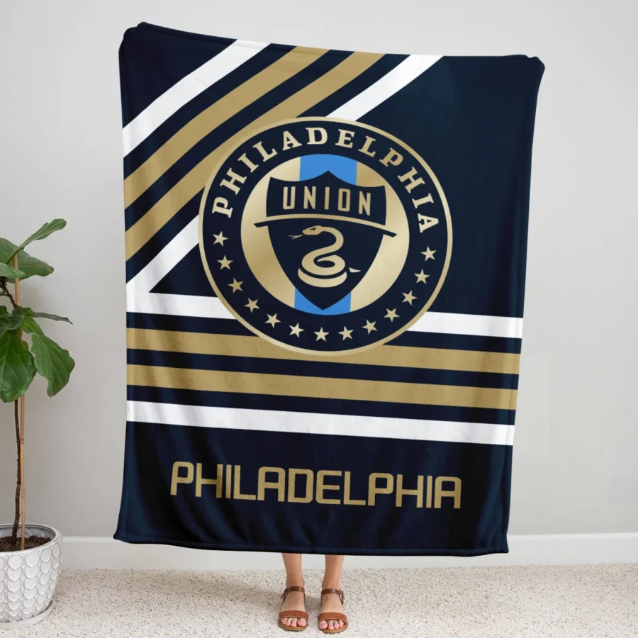 Special Release Philadelphia Union MLS Blanket All Over Prints HOMLS101024BLK01PHI