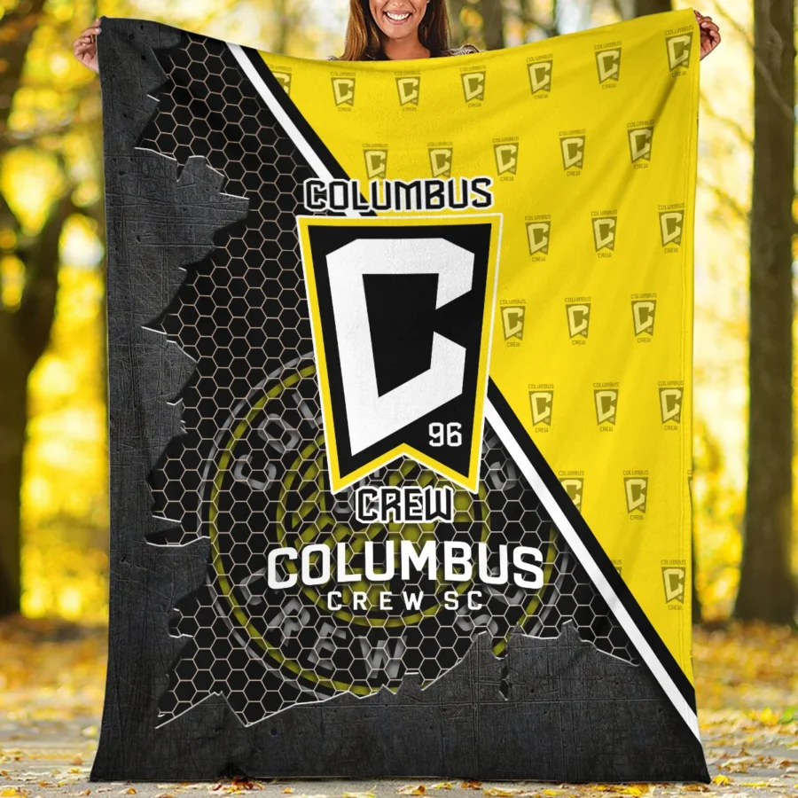 Special Release Columbus Crew MLS Blanket All Over Prints HOMLS111024BLK01CLB