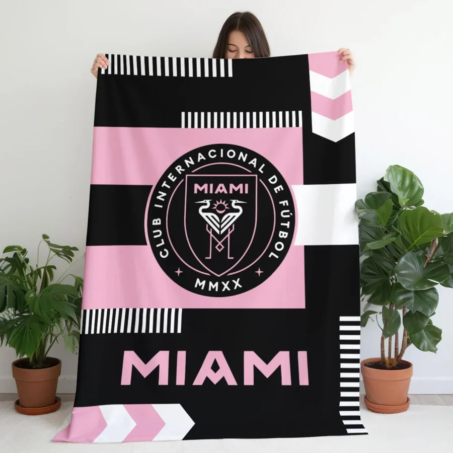 Special Release Inter Miami MLS Blanket All Over Prints HOMLS161024BLK01MIA