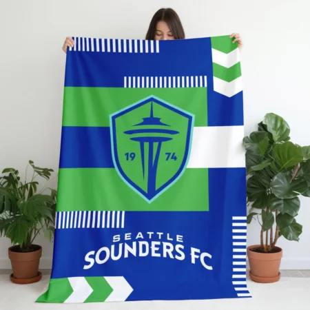 Special Release Seattle Sounders MLS Blanket All Over Prints HOMLS161024BLK01SEA