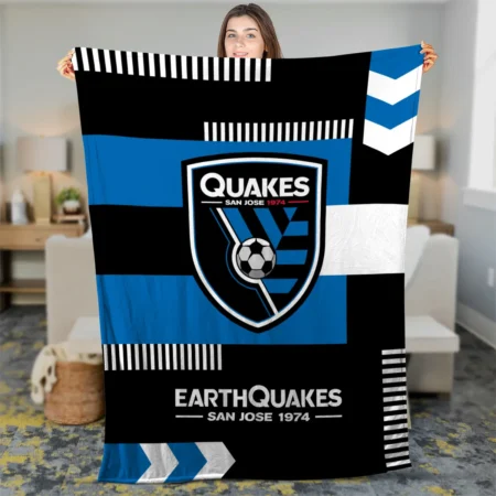 Special Release San Jose Earthquakes MLS Blanket All Over Prints HOMLS161024BLK01SJ