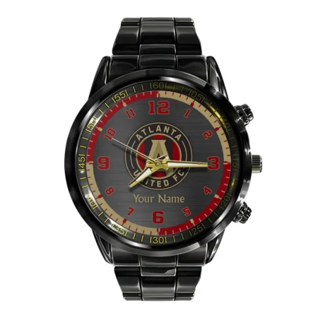 MLS Atlanta United Exclusive Black Stainless Steel Watch Gift - BLMLS71024A1ATL