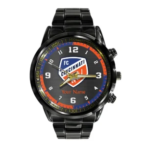 MLS Chicago Fire Exclusive Black Stainless Steel Watch Gift - BLMLS71024A1CHI