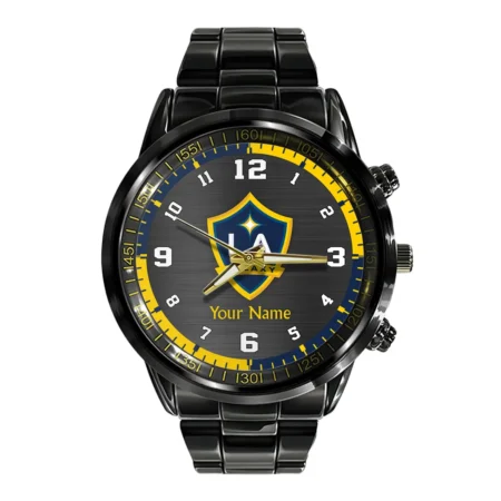 MLS LA Galaxy Exclusive Black Stainless Steel Watch Gift - BLMLS71024A1LA