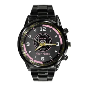 MLS Los Angeles FC Exclusive Black Stainless Steel Watch Gift - BLMLS71024A1LAF