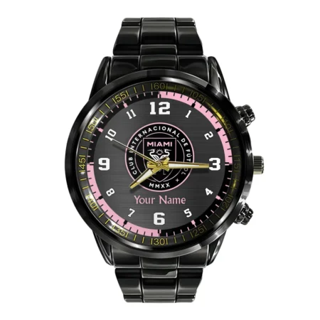 MLS Inter Miami Exclusive Black Stainless Steel Watch Gift - BLMLS71024A1MIA