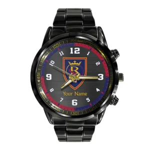 MLS Seattle Sounders Exclusive Black Stainless Steel Watch Gift - BLMLS71024A1SEA