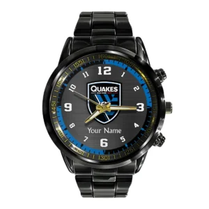 MLS Sporting Kansas City Exclusive Black Stainless Steel Watch Gift - BLMLS71024A1SKC