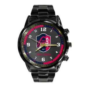 MLS Toronto FC Exclusive Black Stainless Steel Watch Gift - BLMLS71024A1TOR