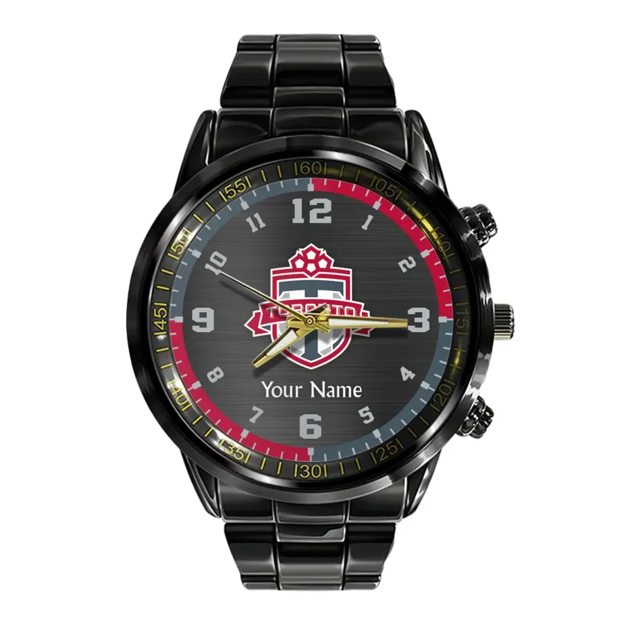 MLS Toronto FC Exclusive Black Stainless Steel Watch Gift - BLMLS71024A1TOR