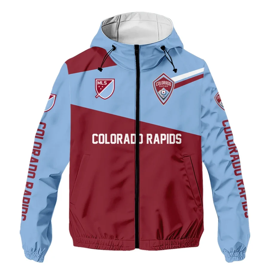 Special Release Colorado Rapids MLS Windbreaker Outdoor Jacket HOMLS041024WJ02COL