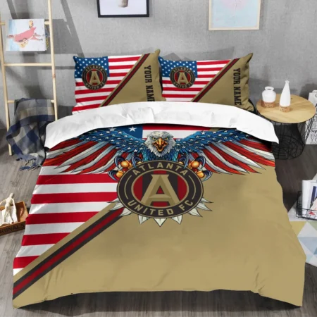 Eagle U.S Flag MLS Atlanta United Exclusive All Over Prints BLMLS101024A1ATLSJT - Bedding Set