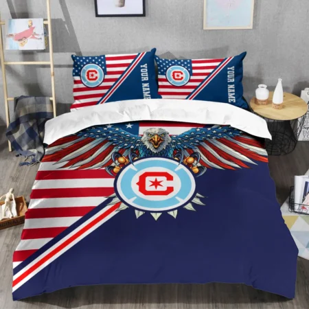 Eagle U.S Flag MLS Chicago Fire Exclusive All Over Prints BLMLS101024A1CHISJT - Bedding Set