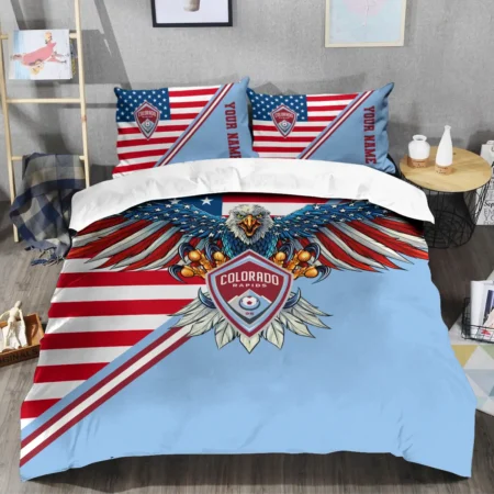 Eagle U.S Flag MLS Colorado Rapids Exclusive All Over Prints BLMLS101024A1COLSJT - Bedding Set