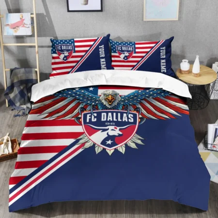 Eagle U.S Flag MLS FC Dallas Exclusive All Over Prints BLMLS101024A1DALSJT - Bedding Set