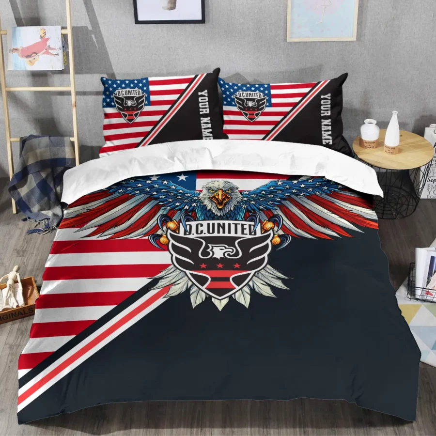 Eagle U.S Flag MLS DC United Exclusive All Over Prints BLMLS101024A1DCSJT - Bedding Set